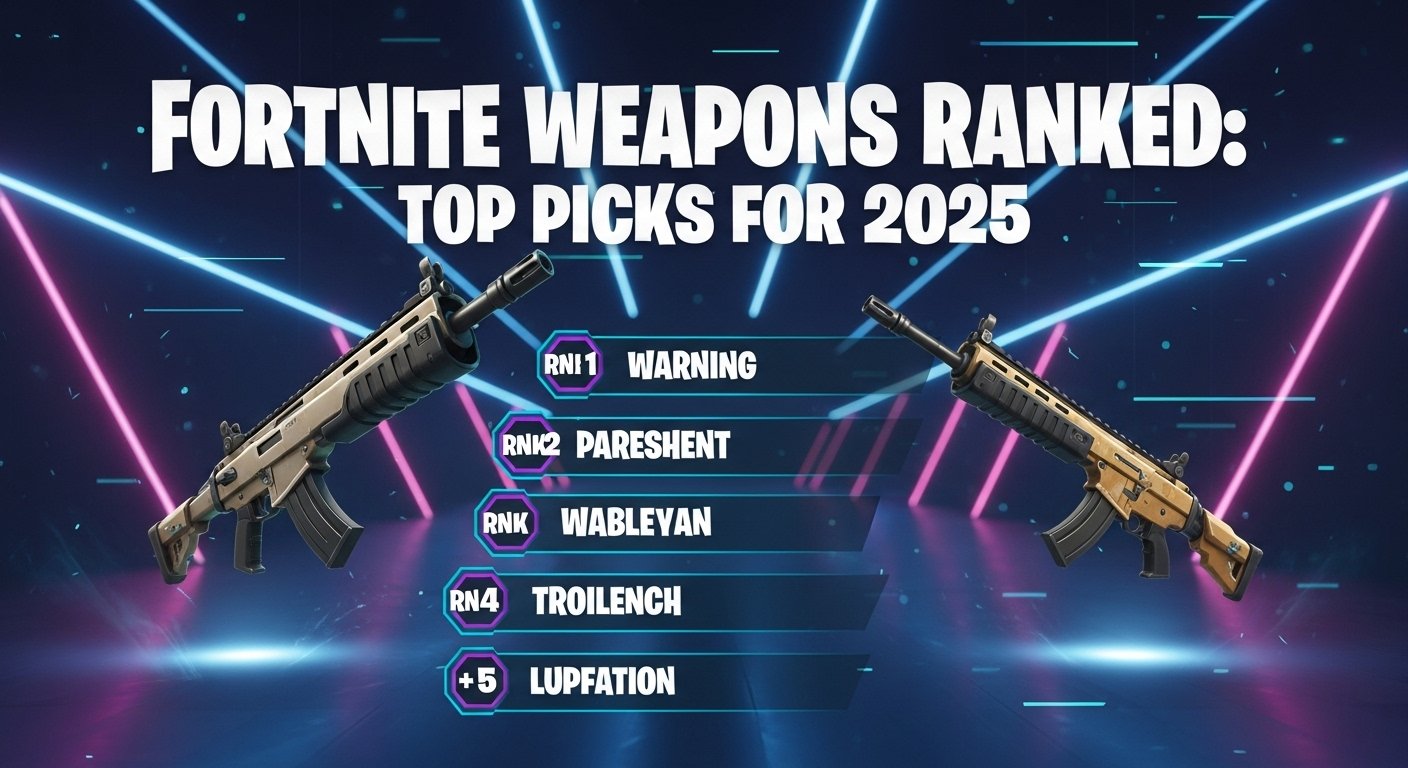 Best Fortnite Weapons Ranked for 2025