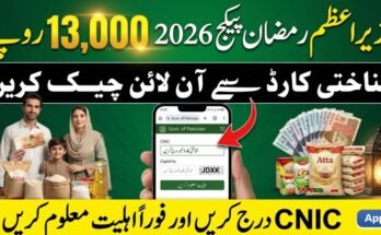 Prime Minister Ramzan Relief Package 2026