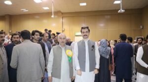 Criminologist Abdullah Araz and VC Rashid Ahmad  at UOM