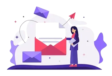 women with envelope